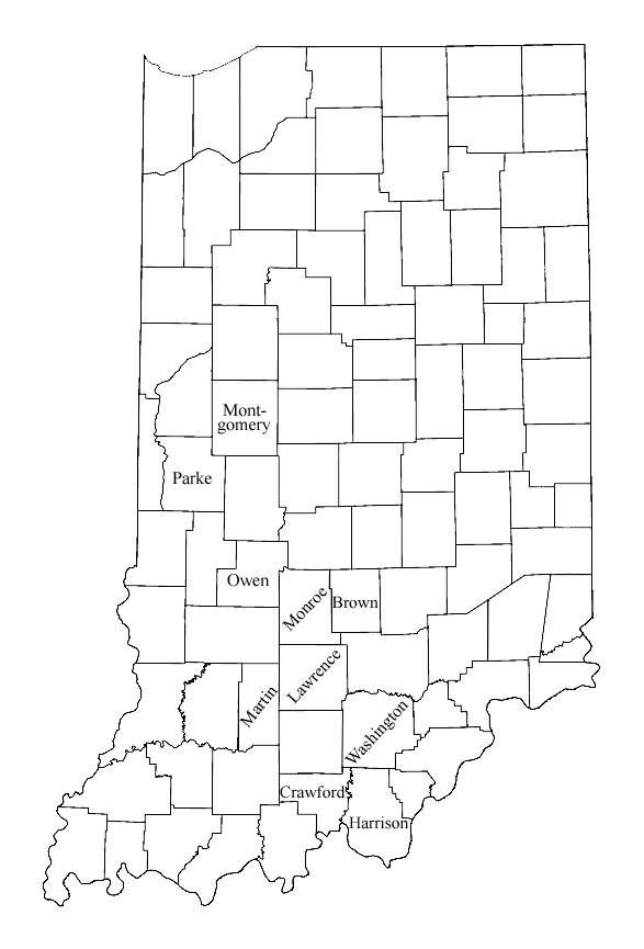 Indiana map